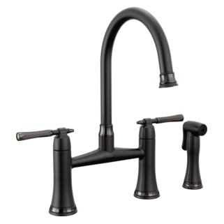 Brizo The Tulham Kitchen Collection by Brizo: Bridge Kitchen Faucet with Side Spray