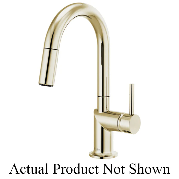 Brizo Odin: Pull-Down Prep Faucet with Arc Spout - Less Handle - Image 4