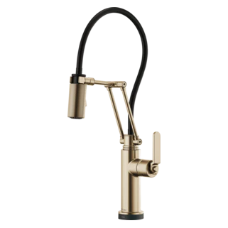 Brizo Litze: SmartTouch Articulating Kitchen Faucet with Industrial Handle - Image 2