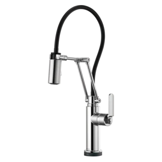 Brizo Litze: SmartTouch Articulating Kitchen Faucet with Industrial Handle - Image 3