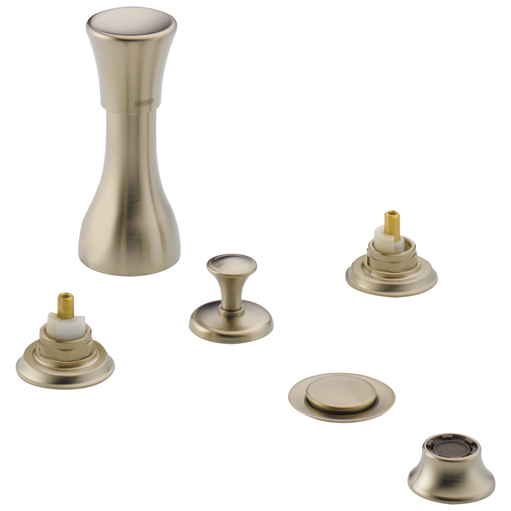 Brizo Baliza: 4-Hole Mount Bidet Faucet with Vacuum Breaker - Less Handles