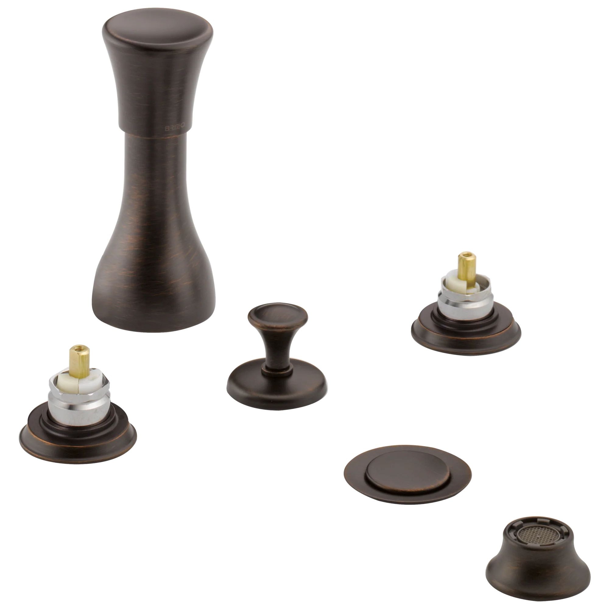 Brizo Baliza: 4-Hole Mount Bidet Faucet with Vacuum Breaker - Less Handles - Image 4