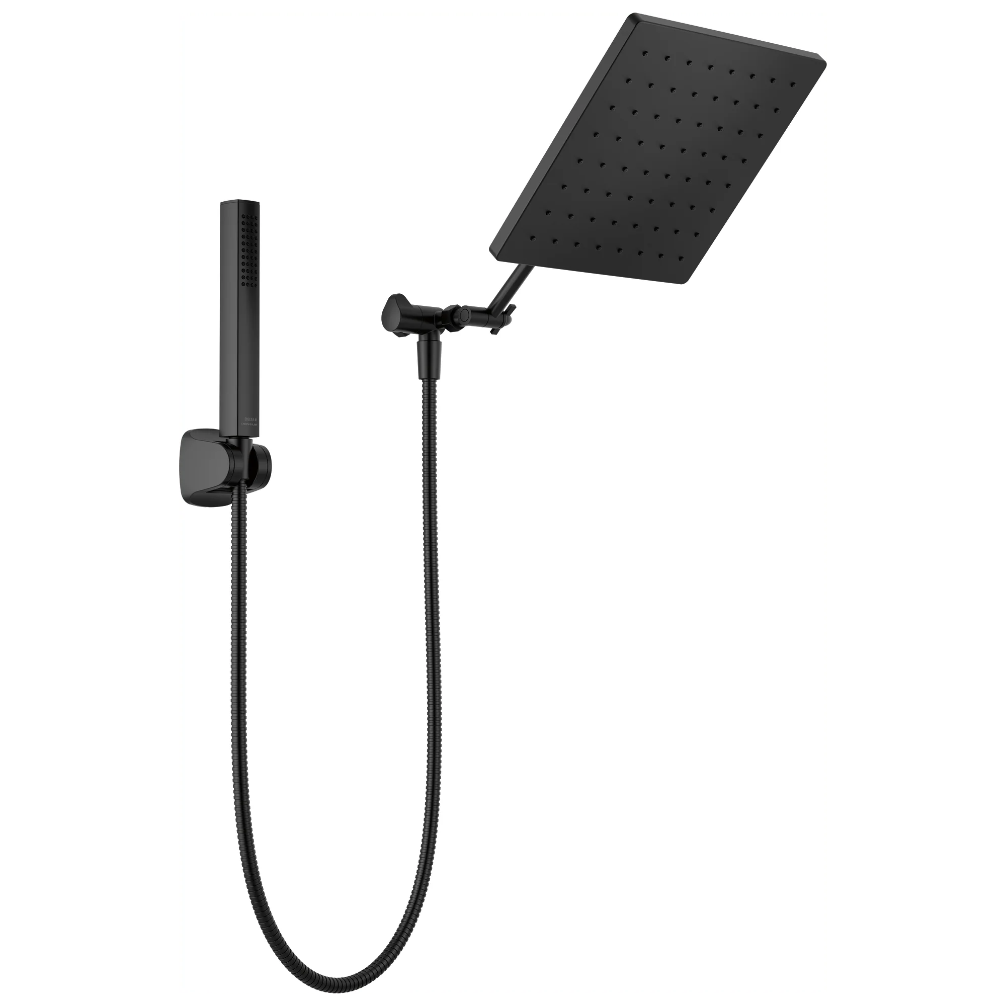 Delta Universal Showering Components: 10 inch Raincan Shower Head & Hand Held Combo with Adjustable Extension Arm - Image 2