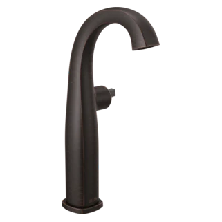 Delta Stryke: Single Handle Vessel Bathroom Faucet - Less Handle - Image 4