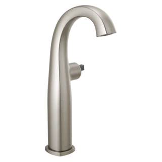 Delta Stryke: Single Handle Vessel Bathroom Faucet - Less Handle - Image 5