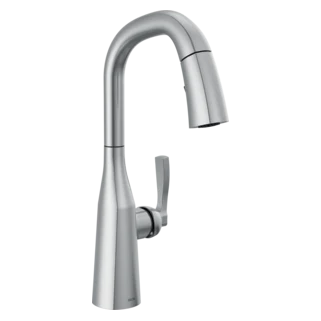 Delta Stryke: Single Handle Pull-Down Bar/Prep Faucet