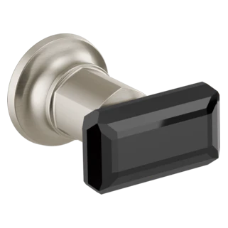 Brizo Invari: Two-Handle Wall Mount Tub Filler Black Crystal Knob Handle Kit - Image 2
