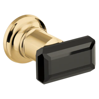 Brizo Invari: Two-Handle Wall Mount Tub Filler Black Crystal Knob Handle Kit - Image 4