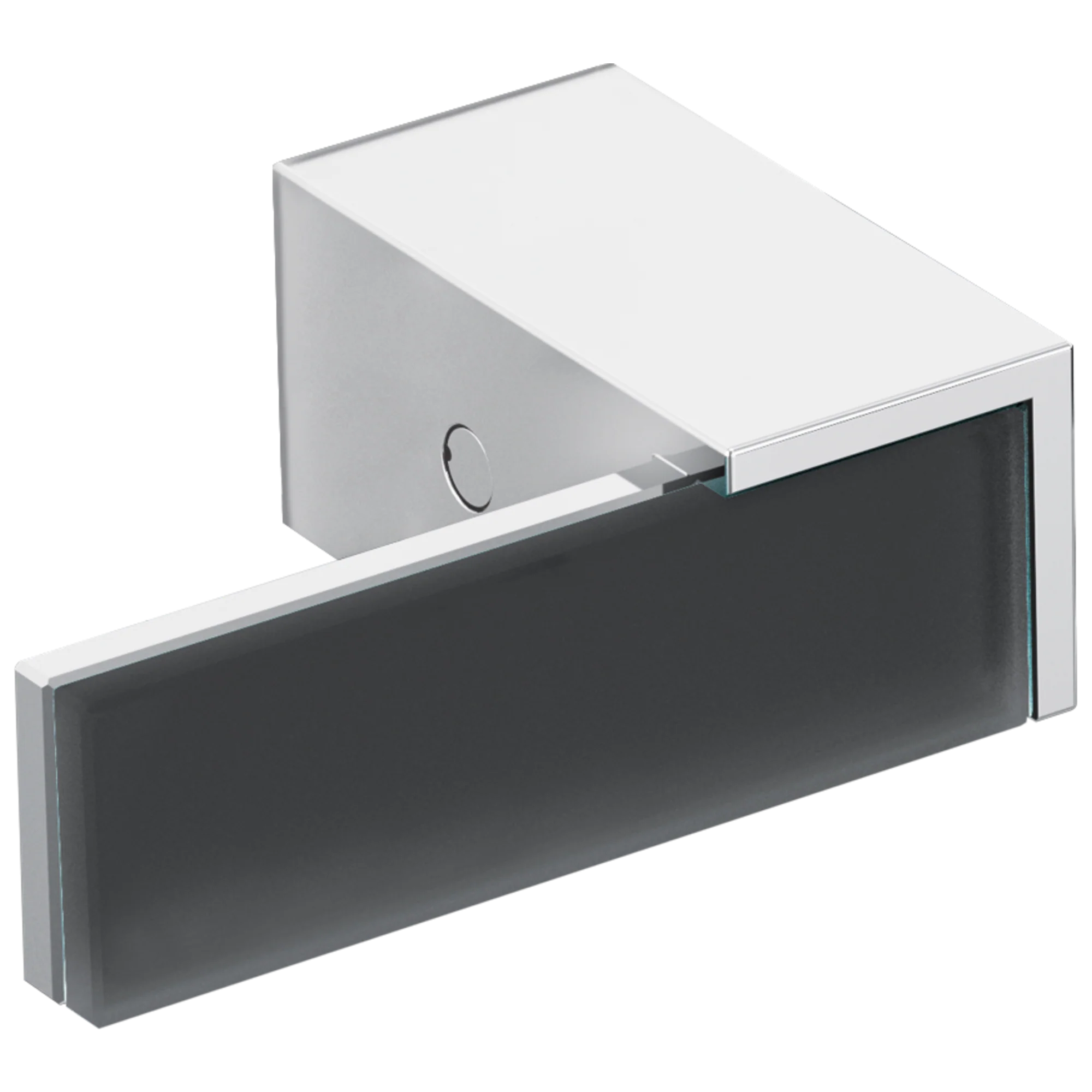 Brizo Siderna: Two-Handle Wall Mount Tub Filler Handle Kit - Solar Gray Glass Lever - Image 3