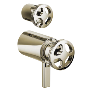 Brizo Litze: TempAssure Thermostatic Valve with Integrated Diverter Wheel Handle Kit - Image 4