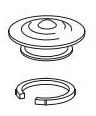 Brizo: Handle Button - Metal - Image 2