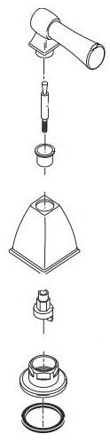 Brizo Vesi: Handle Installation Hardware - Roman Tub - Image 2