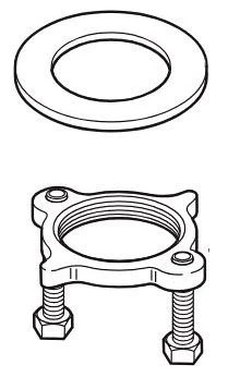 Delta Dryden:RP53408 Spout Nut, Screws & Washer - Image 2