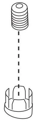 Brizo Venuto: Set Screw and Button Assembly - Image 2