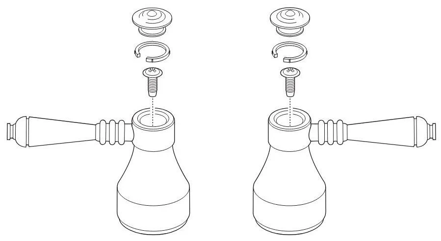 Brizo Tresa: Two Metal Lever Handle Kit - Image 2