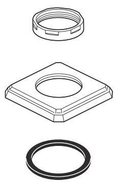 Brizo Virage: Handle Base, Gasket, and Mounting Nut - Image 2