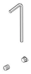 Brizo Charlotte: Allen Wrench, Set Screw, & Button - Image 2