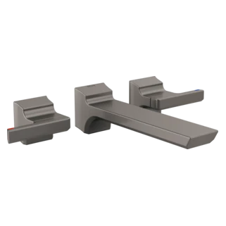 Delta Pivotal: Two-Handle Wall Mount Bathroom Faucet Trim - Image 2