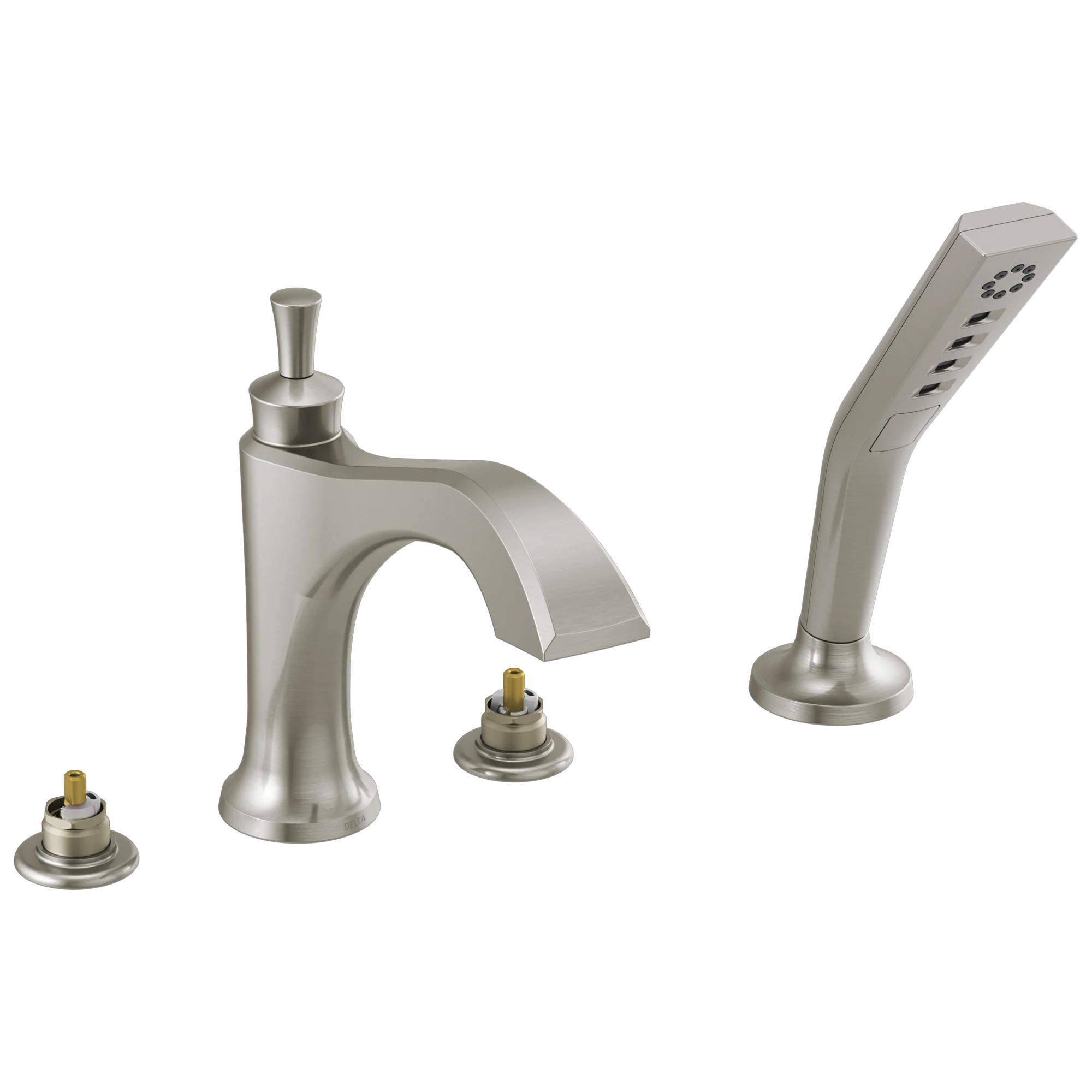 Delta Dorval:T4756 Roman Tub with Hand Shower Trim - Less Handles - Image 7