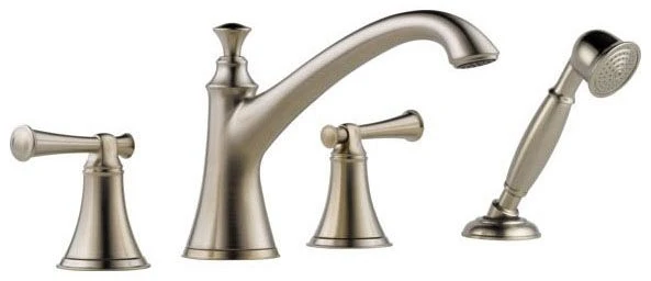 Brizo Baliza: Roman Tub Trim with Hand Shower - Less Handles - Image 2
