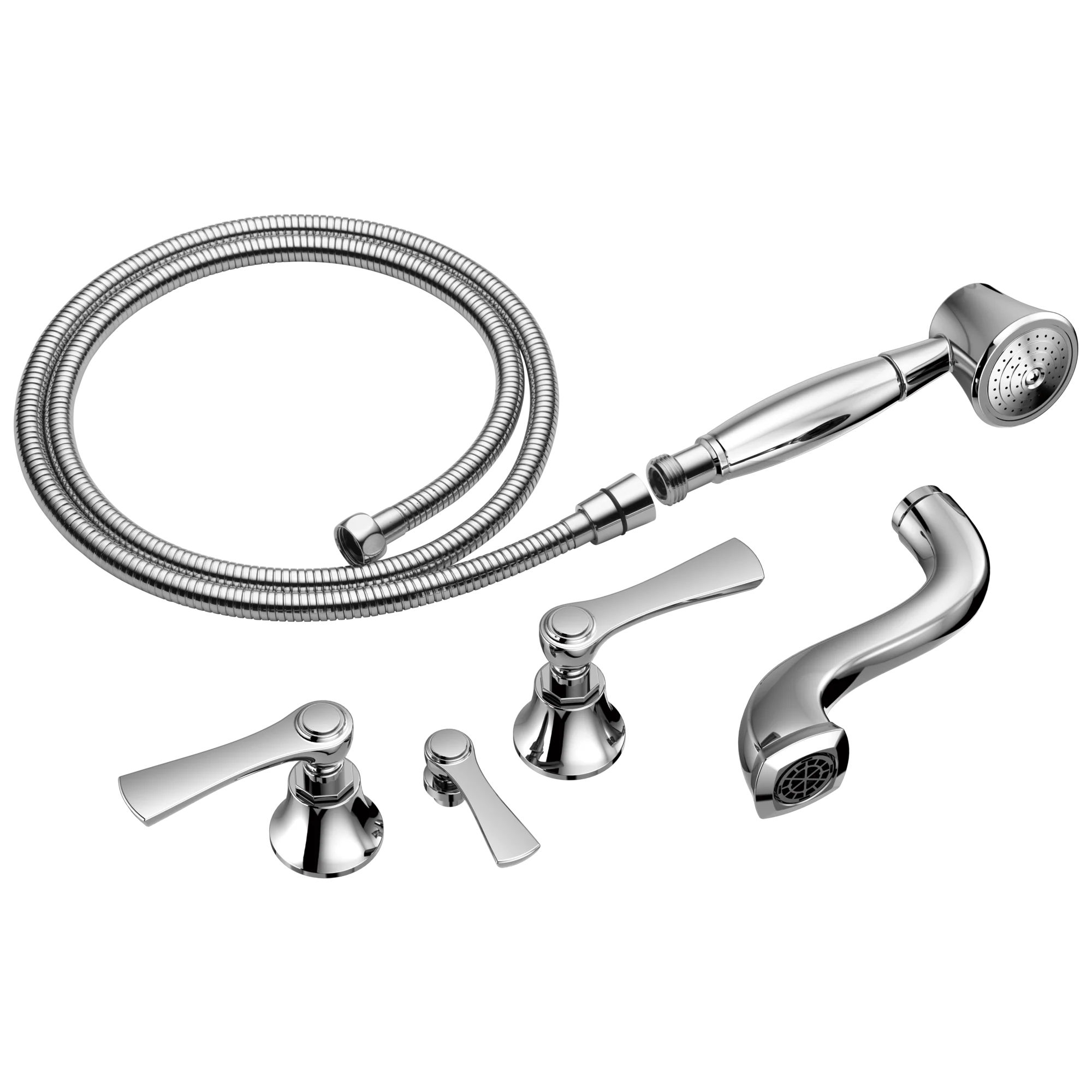 Brizo Rook: Two-Handle Tub Filler Trim Kit with Lever Handles - Image 3