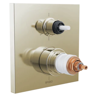 Brizo Frank Lloyd Wright: TempAssure Thermostatic Valve with 6-Function Integrated Diverter Trim - Less Handles - Image 3