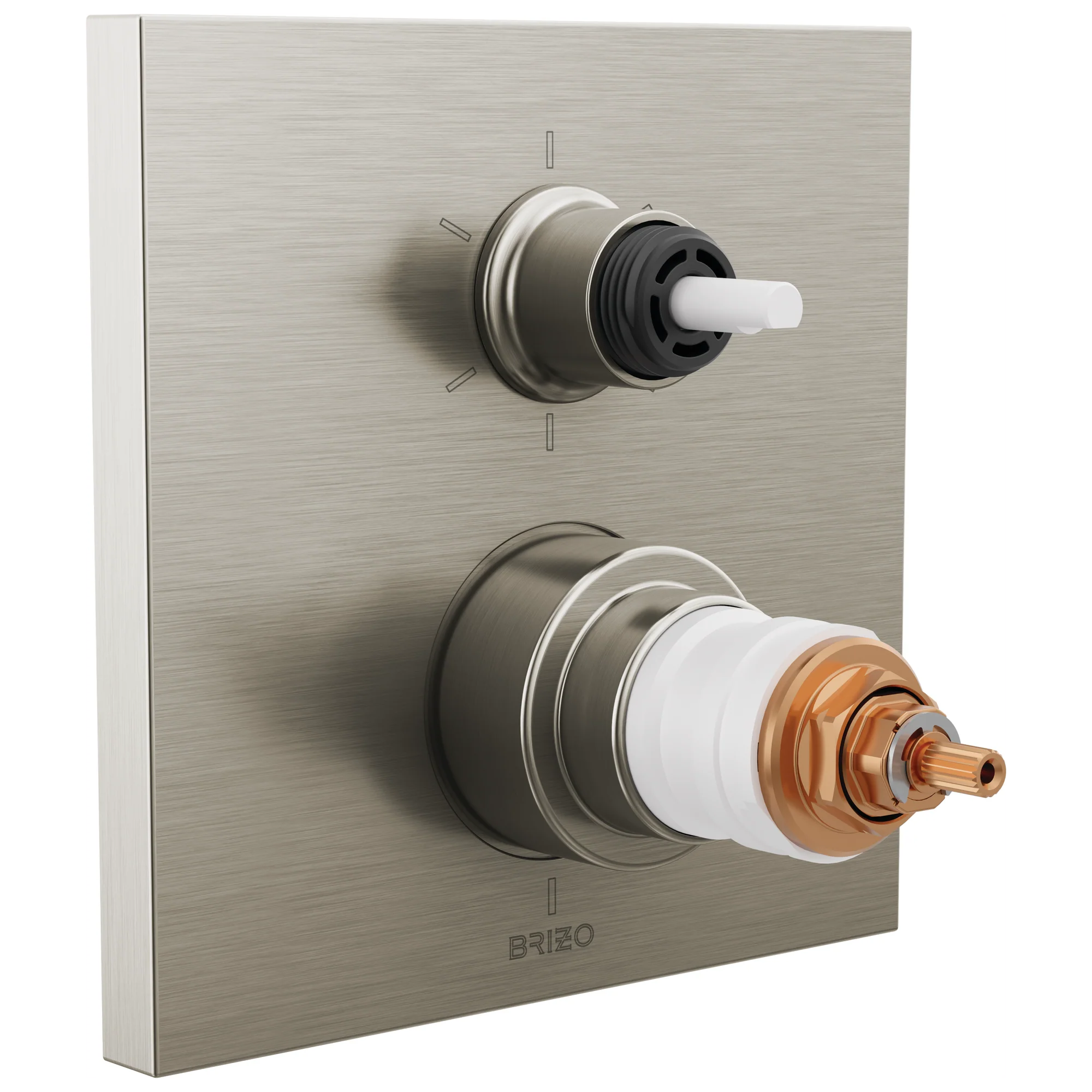 Brizo Frank Lloyd Wright: TempAssure Thermostatic Valve with 6-Function Integrated Diverter Trim - Less Handles - Image 5