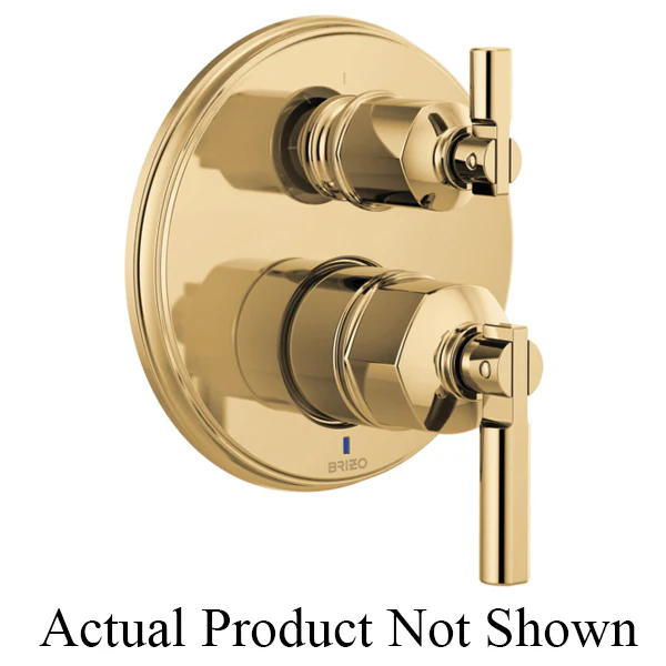 Brizo Invari: Pressure Balance Valve With Integrated 3-Function Diverter Trim - Less Handles - Image 5