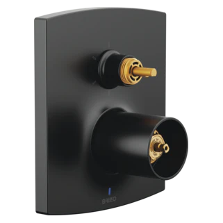 Brizo Kintsu: Pressure Balance Valve Trim with Integrated 6-Function Diverter Trim - Less Handles