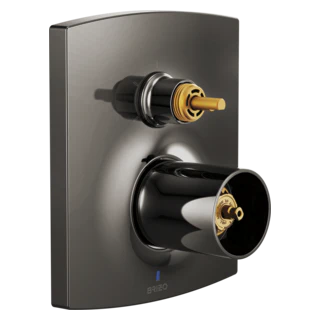 Brizo Kintsu: Pressure Balance Valve Trim with Integrated 6-Function Diverter Trim - Less Handles - Image 2