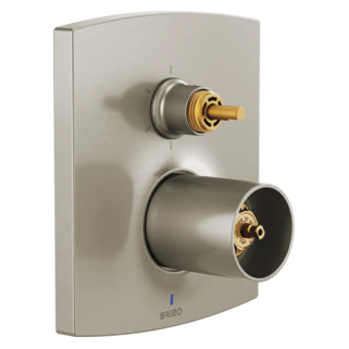 Brizo Kintsu: Pressure Balance Valve Trim with Integrated 6-Function Diverter Trim - Less Handles - Image 4