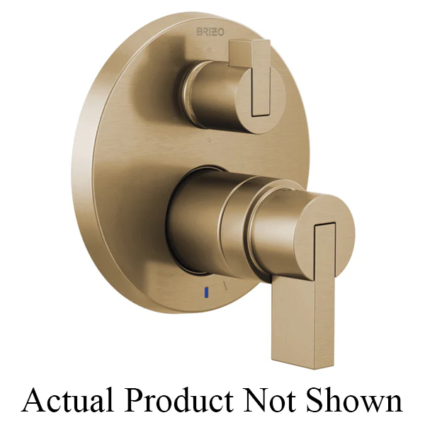 Brizo Litze: Pressure Balance Valve with Integrated 6-Function Diverter Trim - Less Handles - Image 2