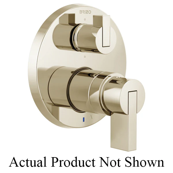 Brizo Litze: Pressure Balance Valve with Integrated 6-Function Diverter Trim - Less Handles - Image 3
