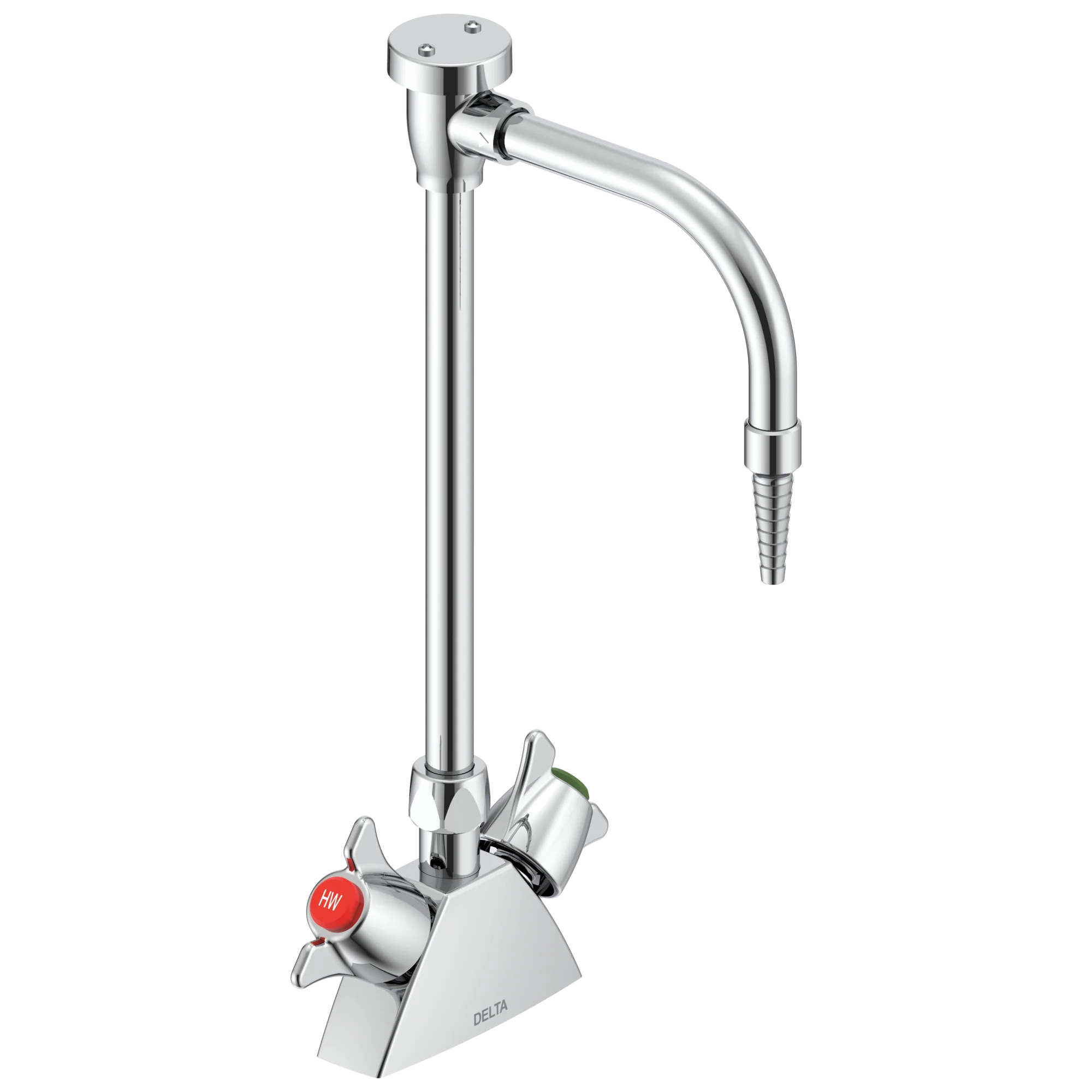 Delta Commercial W67 Series Mixing Faucet:W6700 Two Handle 2 3/4" Deck Mount Laboratory Mixing Faucet - Image 2