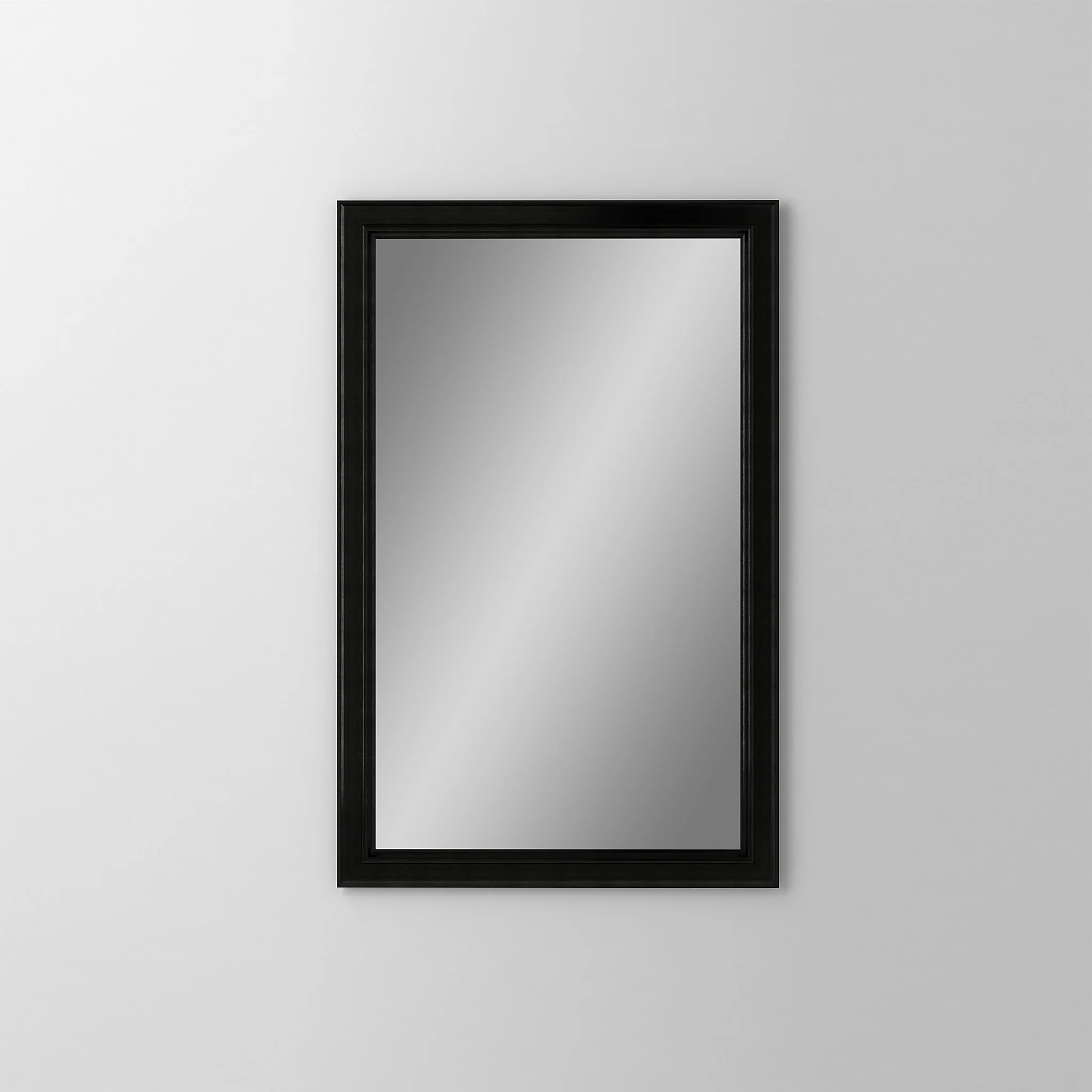 robern DC2030D6BMGRE74 Main Line Cabinet, 20" x 30" x 6", Bryn Mawr Frame, Brushed Black, Right Hinge, Electric