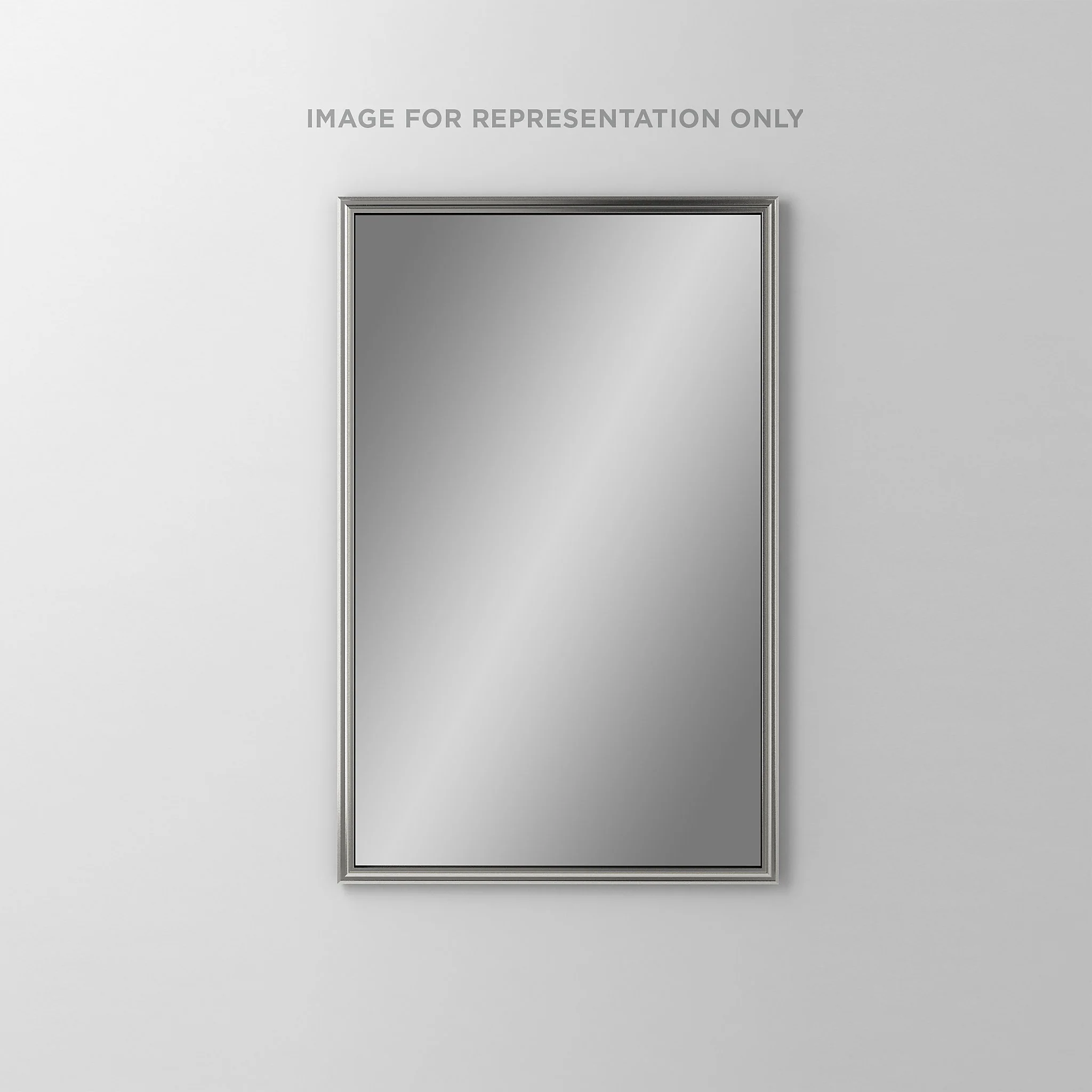 robern DC2030D6RMGRE71 Main Line Cabinet, 20" x 30" x 6", Rosemont Frame, Brushed Nickel, Right Hinge, Electric