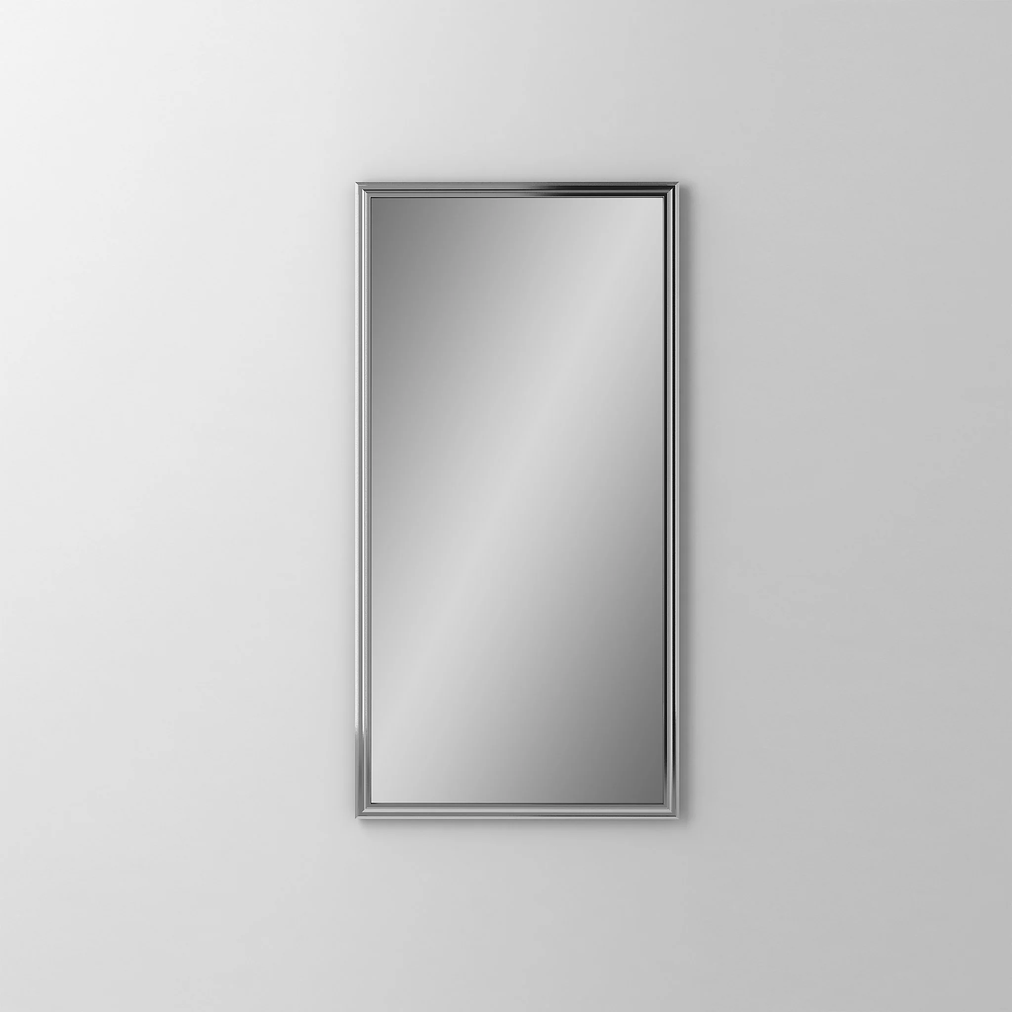 robern DC2040D4RMGLE76 Main Line Cabinet, 20" x 40" x 4", Rosemont Frame, Chrome, Left Hinge, Electric