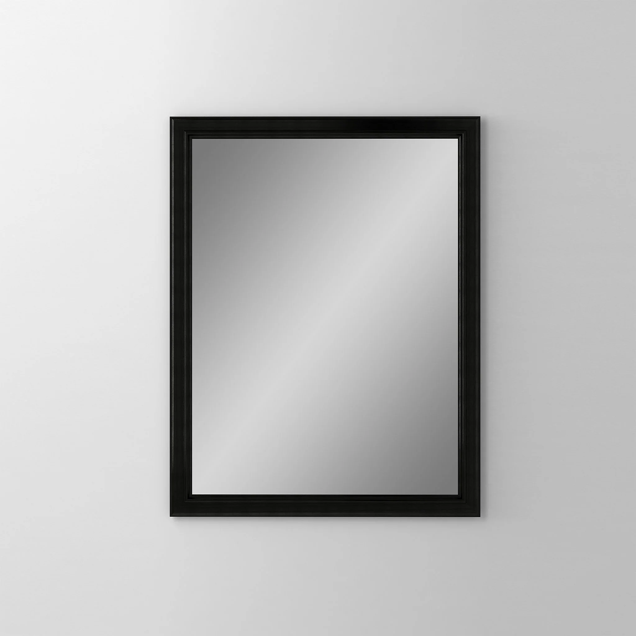robern DC2430D6BMGLE74 Main Line Cabinet, 24" x 30" x 6", Bryn Mawr Frame, Brushed Black, Left Hinge, Electric