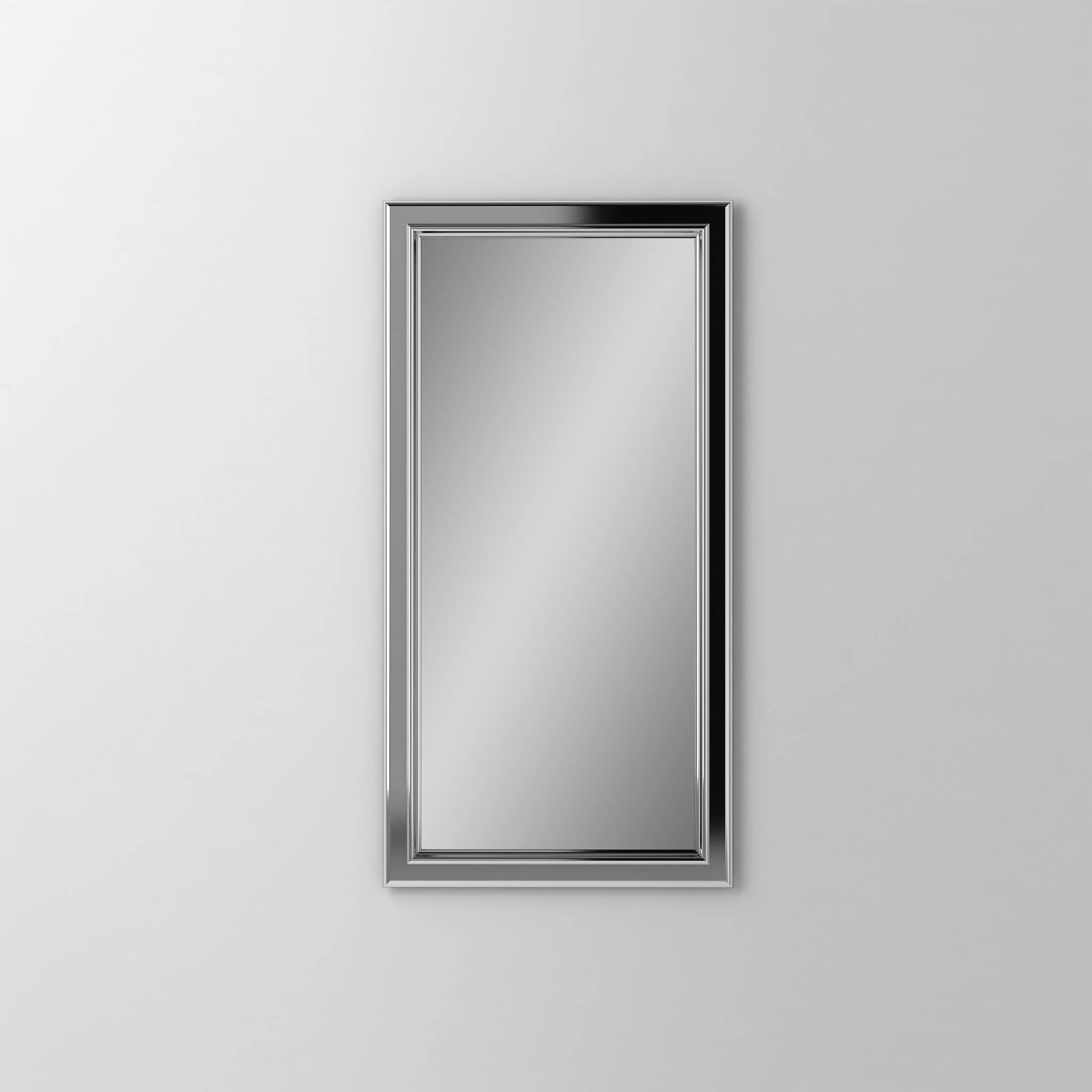 robern DC2440D4BMG76 Main Line Cabinet, 24" x 40" x 4", Bryn Mawr Frame, Chrome, Reversible Hinge, Non-Electric