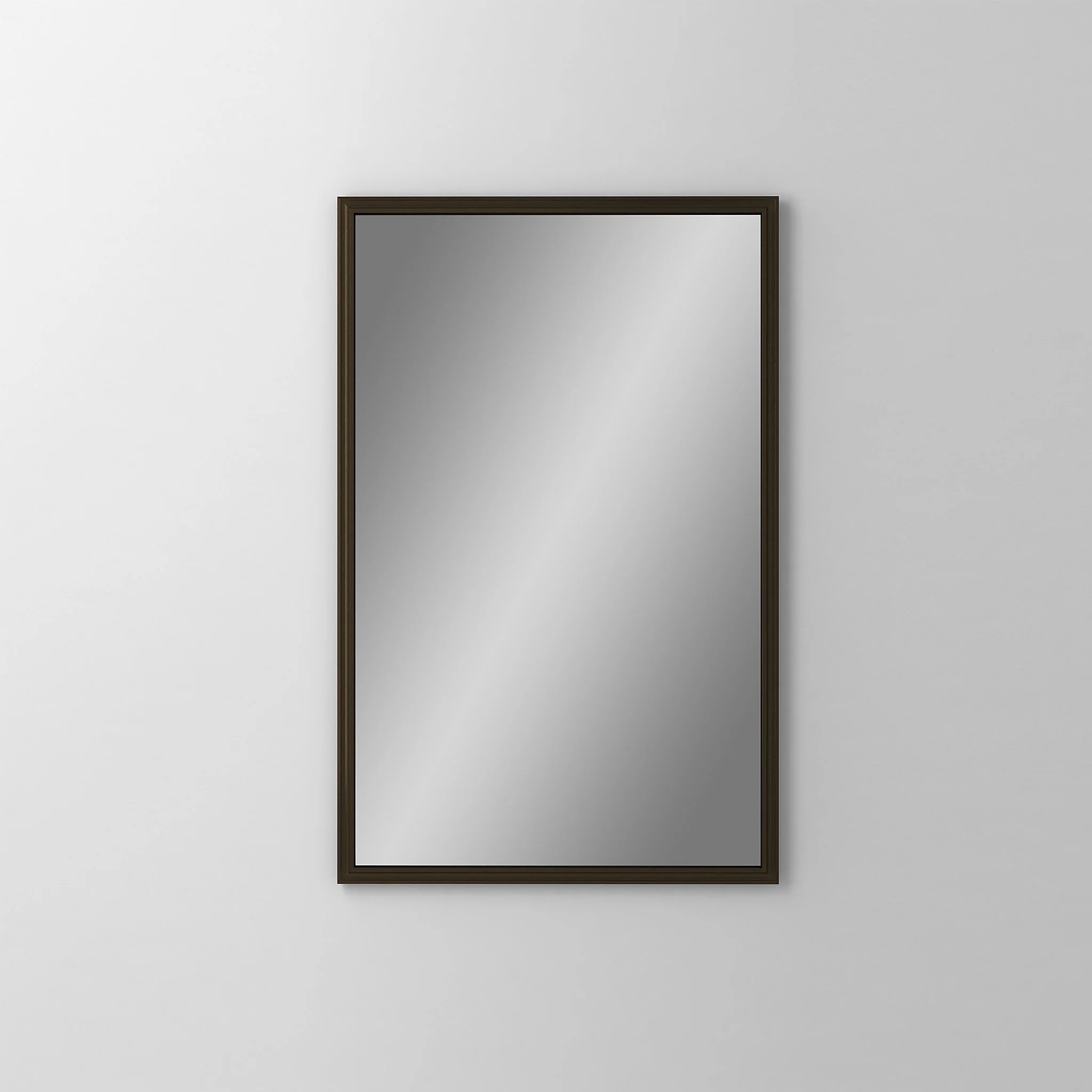 robern DC2440D4RMGRE75 Main Line Cabinet, 24" x 40" x 4", Rosemont Frame, Brushed Bronze, Right Hinge, Electric