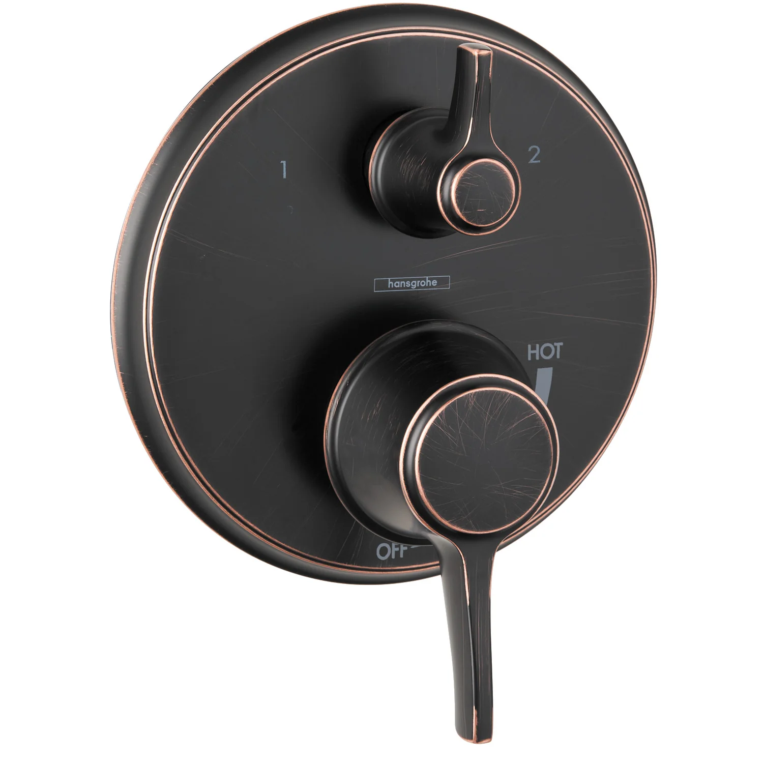 hansgrohe Ecostat Classic Pressure Balance Trim with Diverter, Round - Image 4