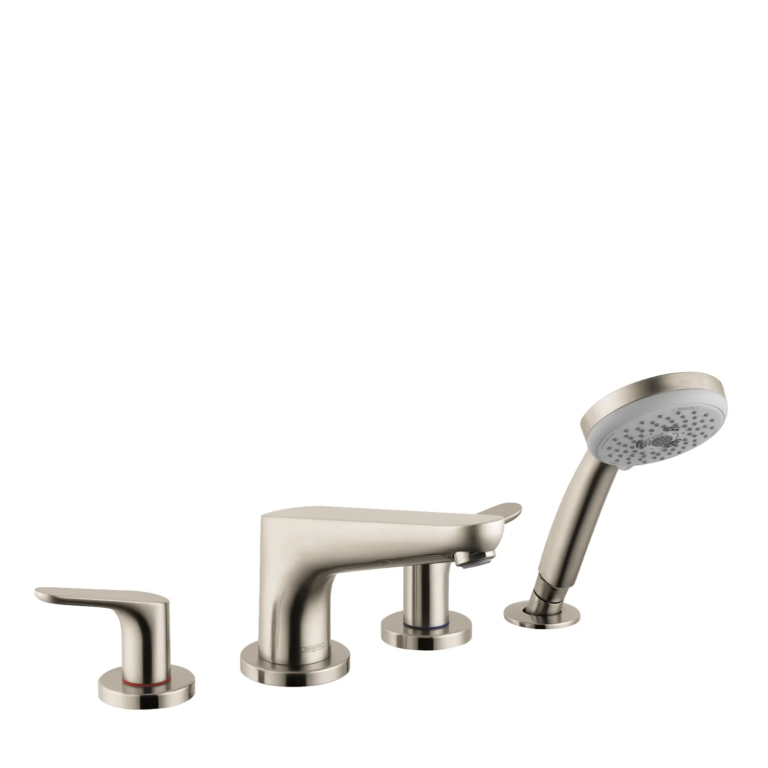 hansgrohe Focus 4-Hole Roman Tub Set Trim with 1.8 GPM Handshower - Image 2
