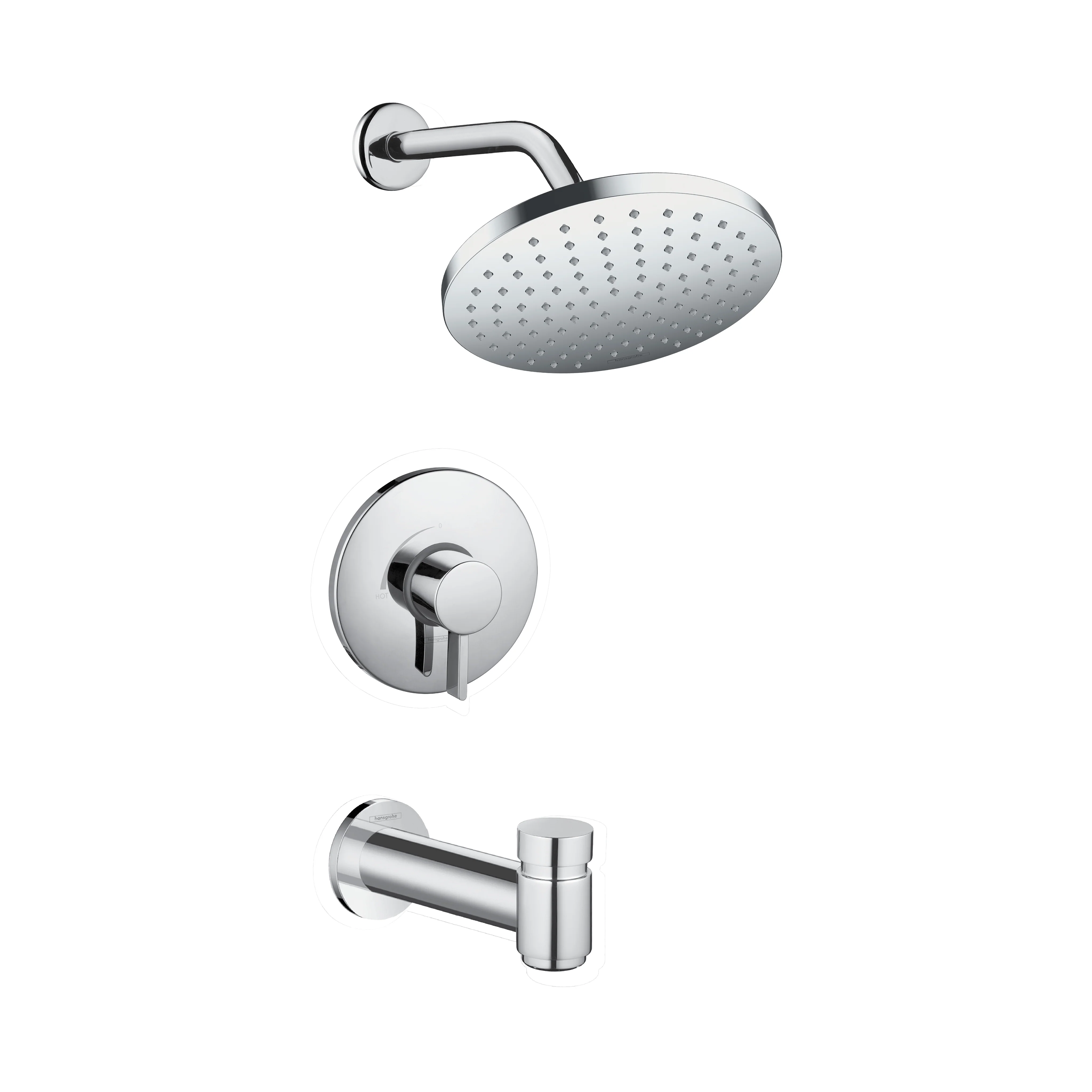 hansgrohe Vernis Blend Pressure Balance Tub/Shower Set, 1.5 GPM