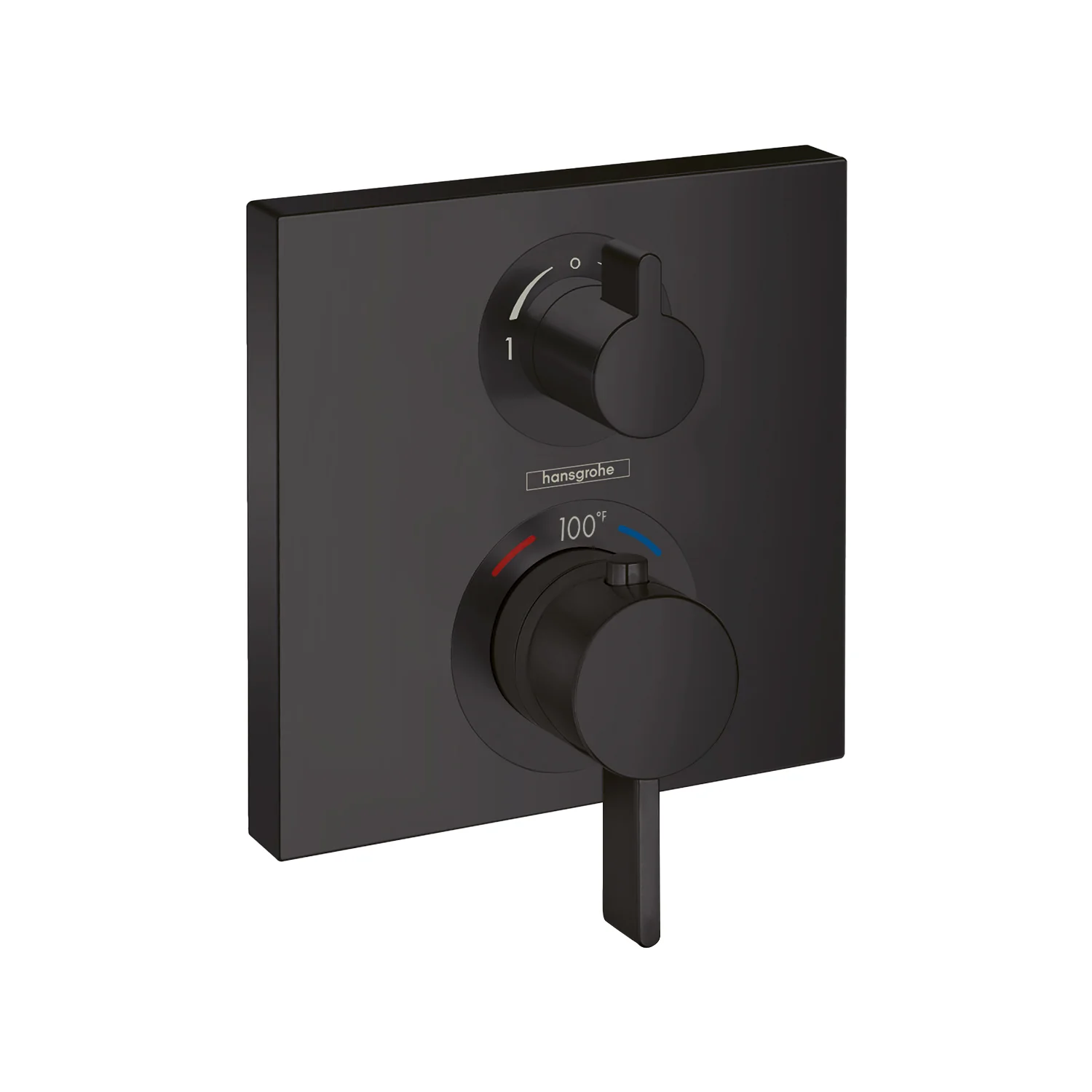 hansgrohe Ecostat Square Thermostatic Trim with Volume Control - Image 4