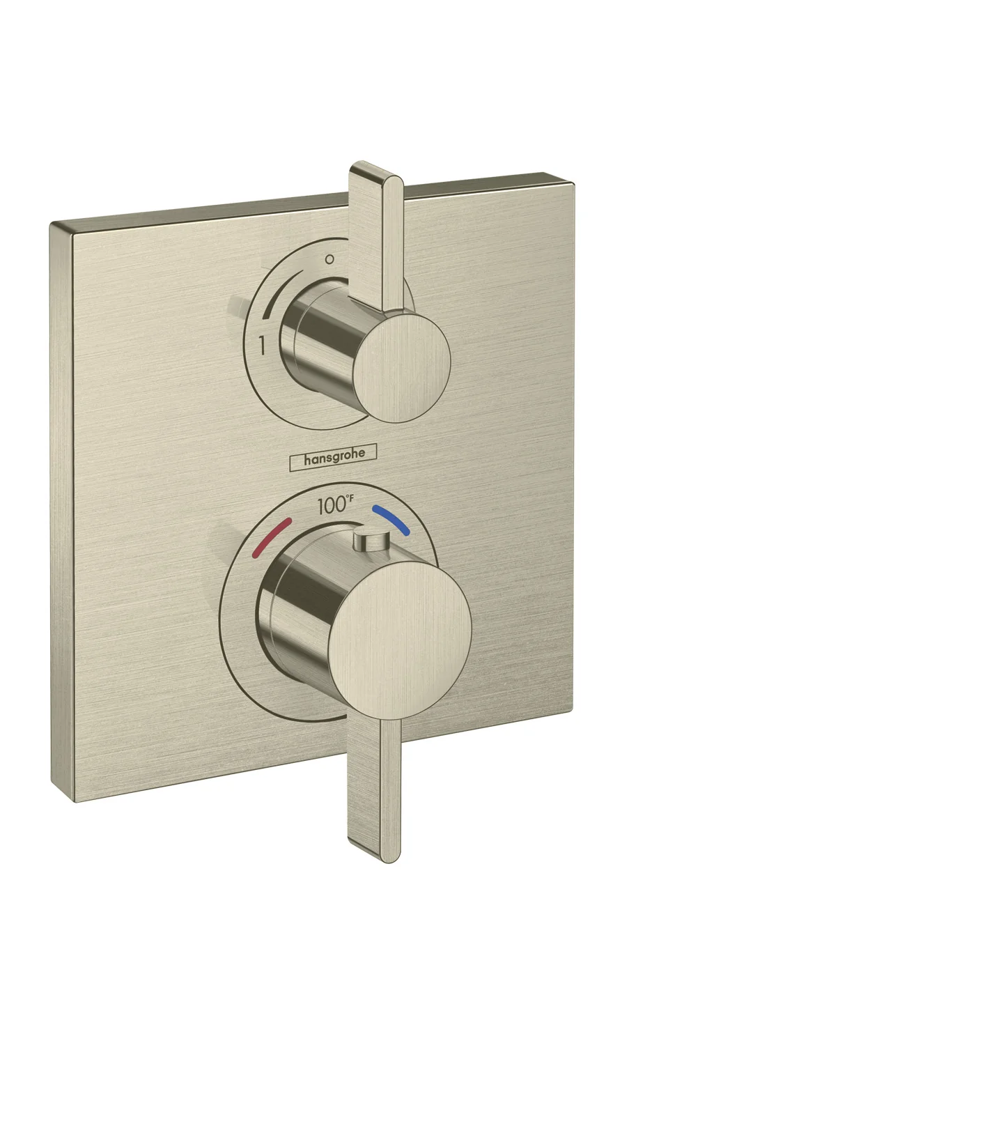 hansgrohe Ecostat Square Thermostatic Trim with Volume Control - Image 6