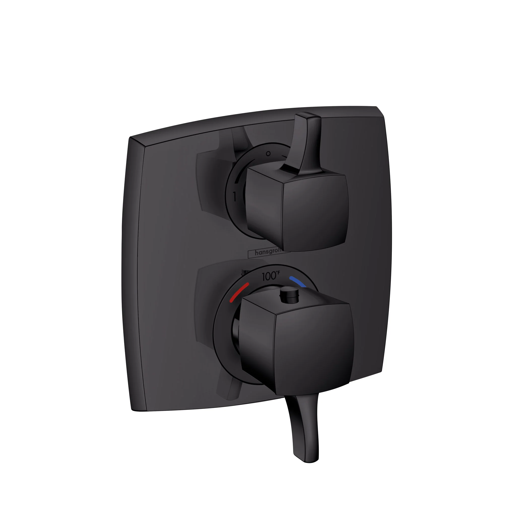 hansgrohe Ecostat Classic Thermostatic Trim with Volume Control and Diverter, Square - Image 3