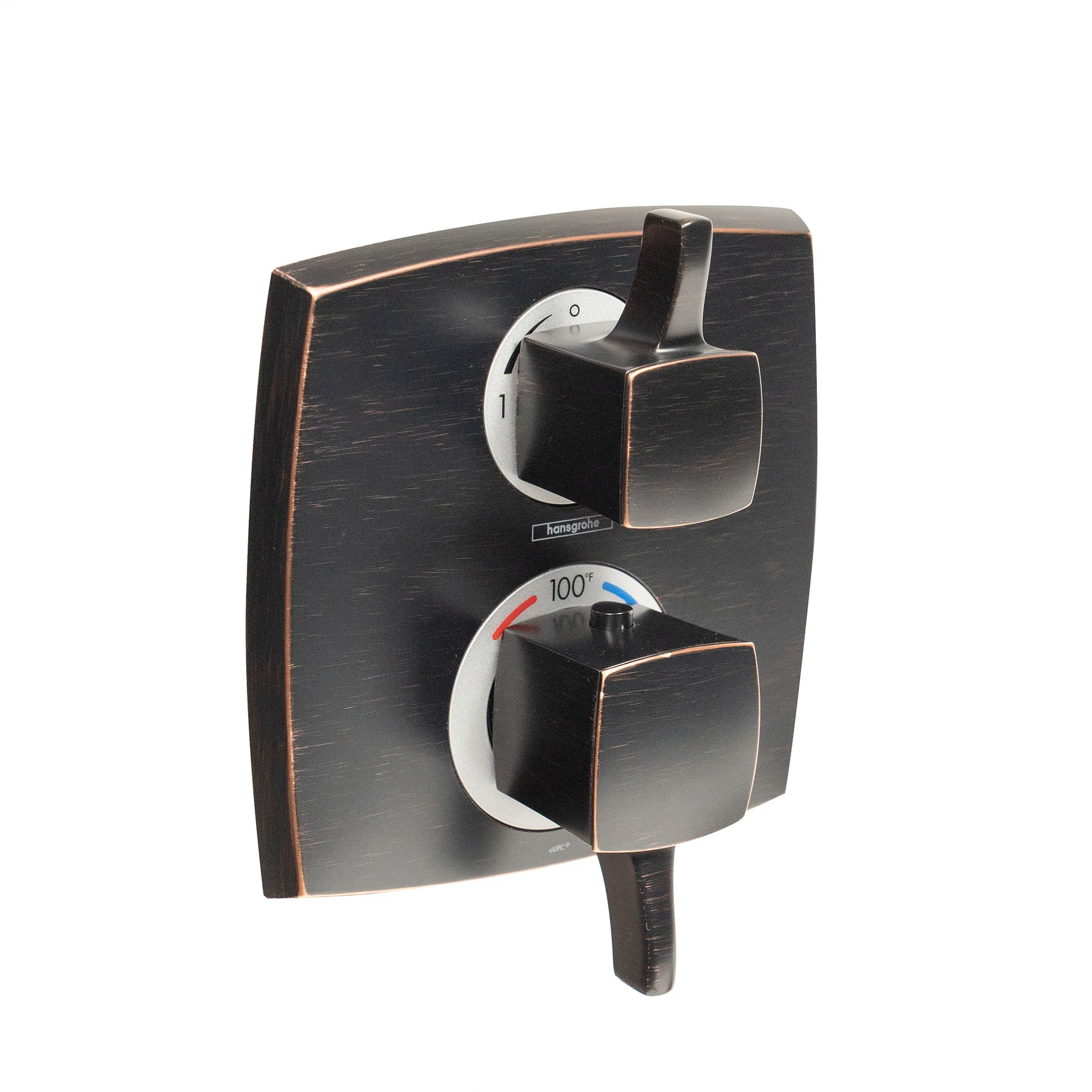 hansgrohe Ecostat Classic Thermostatic Trim with Volume Control and Diverter, Square - Image 6