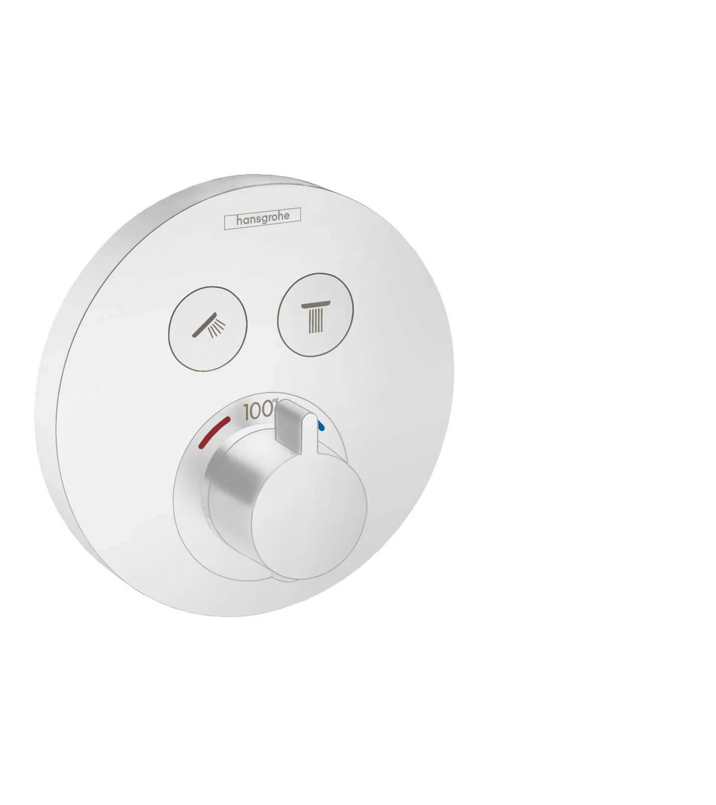 hansgrohe ShowerSelect S Thermostatic Trim for 2 Functions, Round - Image 5