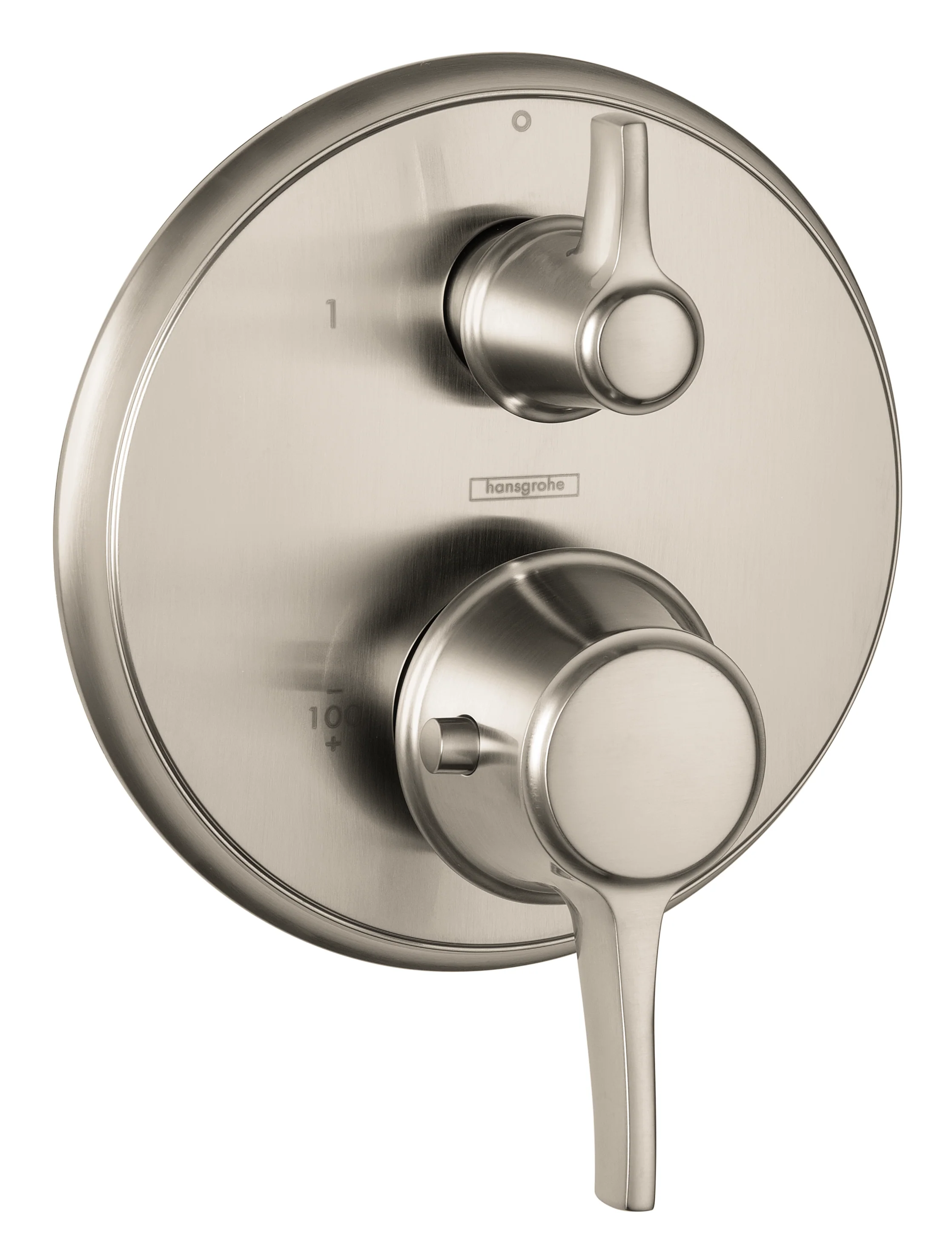 hansgrohe Ecostat Classic Thermostatic Trim with Volume Control, Round - Image 2