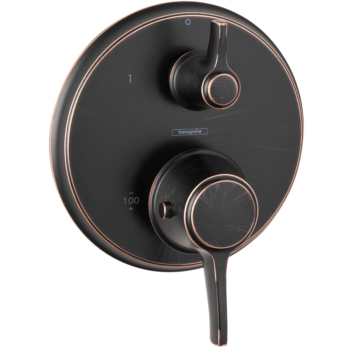 hansgrohe Ecostat Classic Thermostatic Trim with Volume Control, Round - Image 4